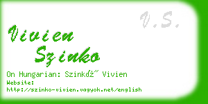 vivien szinko business card